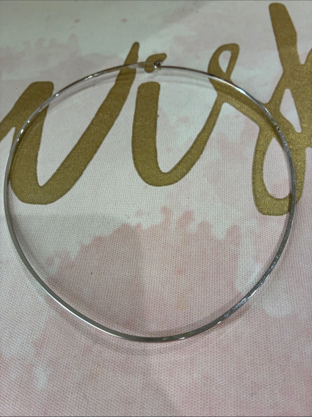 Classic Silver Tone Women’s Bangle Bracelet